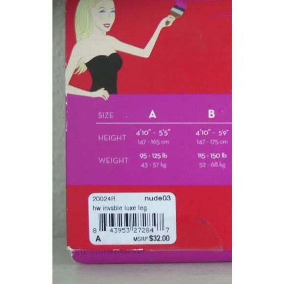 Spanx 200241R Women's Sz A (XS-S) Nude 03 High Waisted Invisible Luxe Leg Sheers - Picture 5 of 6